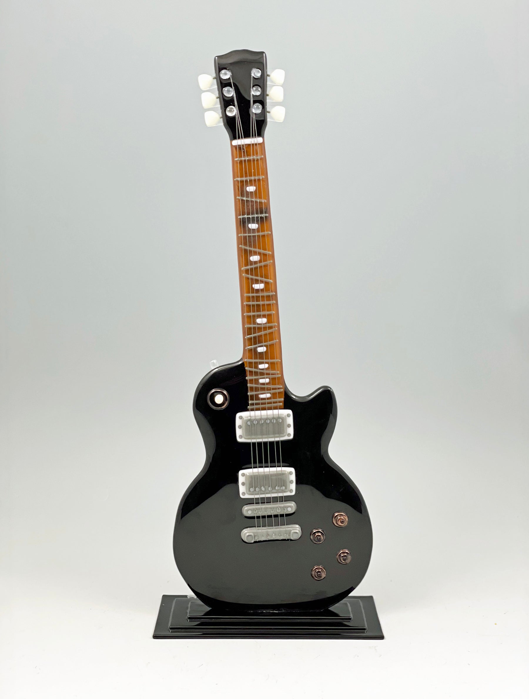 Glass Gibson Les Paul Guitar Sculpture